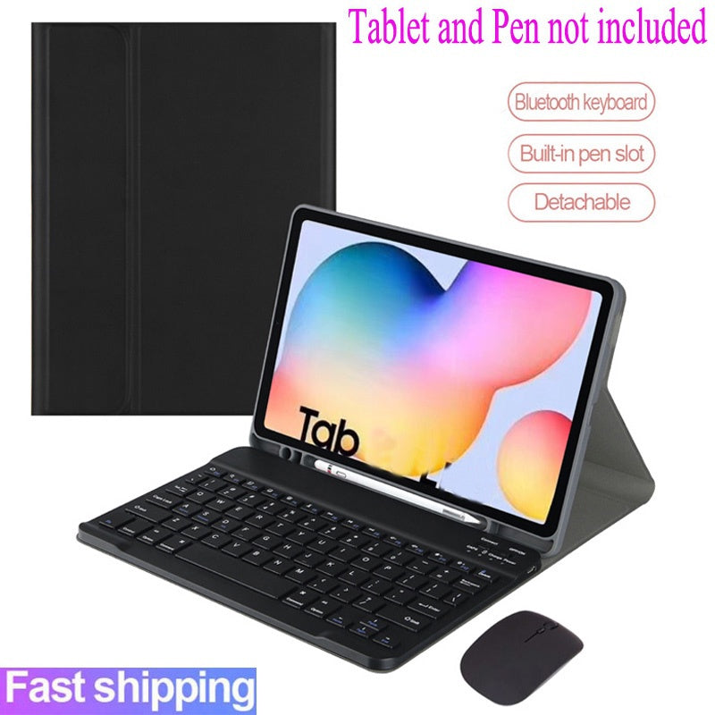 Capa Destacável com Teclado para Samsung Galaxy Tab S6 Lite 10.4 2020 2022 2024 A7 A9 + Plus S7 FE S7 plus 12.4 Capa de
