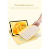 Capa de Couro com Teclado para iPad 9 10.2 7ª 8ª Air 4/5 10.9 iPad 10 2022 Capa de Teclado Bluetooth para iPad Pro 11 9.