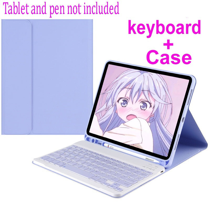 Capa de teclado para Samsung Galaxy Tab A8 LTE 10.5 ''2022 SM-X200 SM-X205 X207, capa magnética destacável, teclado sem