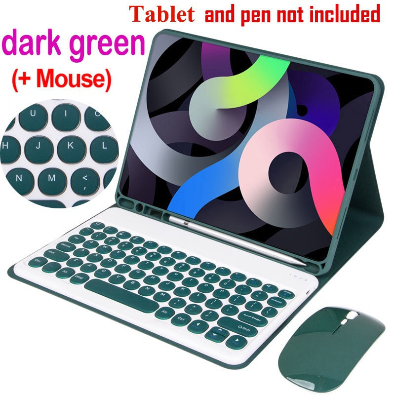 Capa De Teclado Para Samsung Galaxy Tab S6 Lite 10.4 2024 P620 2022 2020 A7 A8 A9 Plus S9 S9 FE Sem Fio Bluetooth mouse