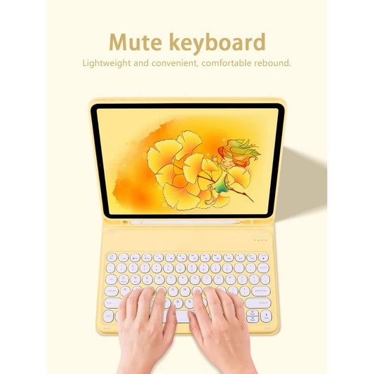 Capa de Couro com Teclado para iPad 9 10.2 7ª 8ª Air 4/5 10.9 iPad 10 2022 Capa de Teclado Bluetooth para iPad Pro 11 9.