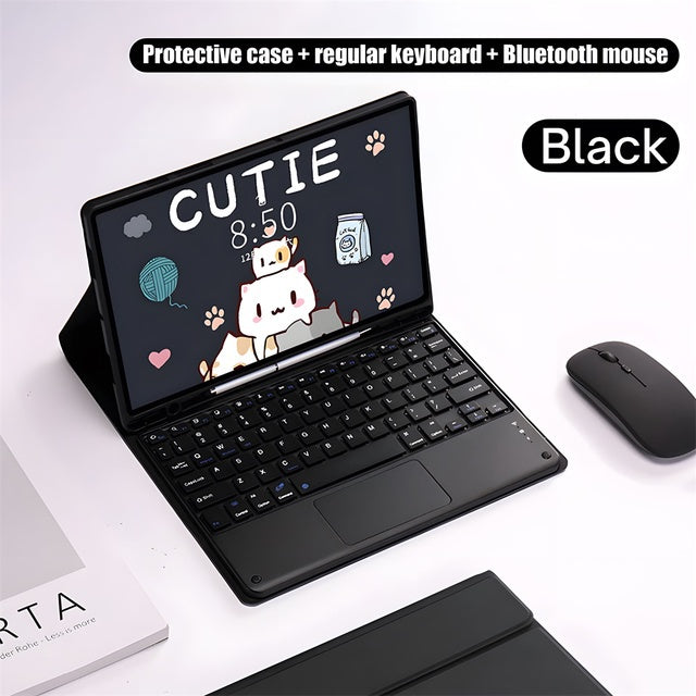 Capa de Teclado com Touchpad Magnético para Samsung Galaxy Tab A9 Plus 11 X210 X215 S9 FE A9 8.7 2023 S6 Lite 10.4 2020