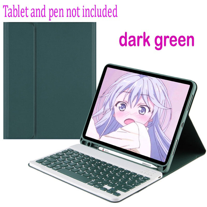 Capa com Teclado para iPad Mini 1 2 3 4 5 6 Teclado Bluetooth Sem Fio Destacável Magneticamente Capa de Couro Slim com S