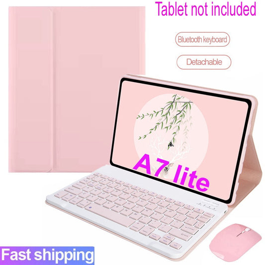 Teclado e Mouse Bluetooth Sem Fio para Samsung Galaxy Tab A7 8.7 T220 T225 2021 A7 10.4 T500 / T505 A8 10.5, capa magnét