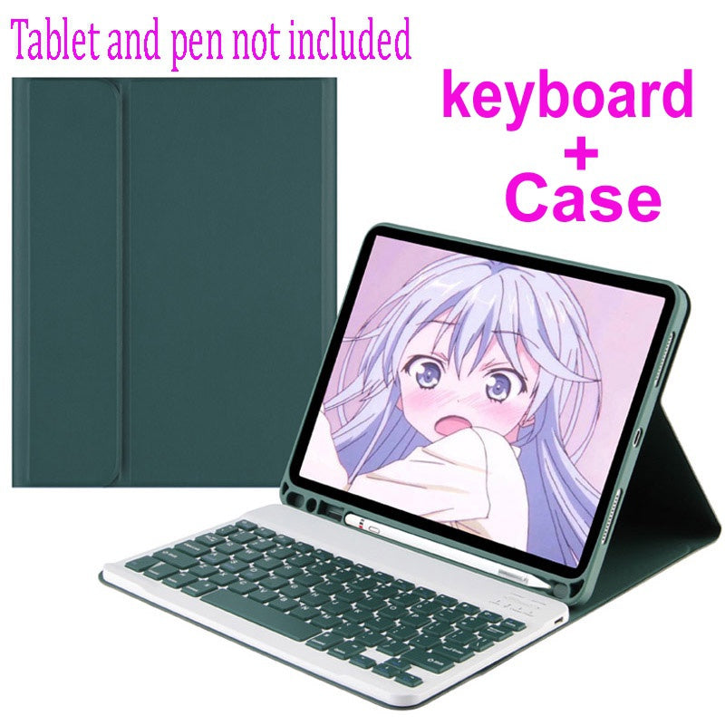 Capa de teclado para Samsung Galaxy Tab A8 LTE 10.5 ''2022 SM-X200 SM-X205 X207, capa magnética destacável, teclado sem