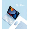 Capa com Teclado Bluetooth para iPad Air 4 5 10.9 "2022 iPad 10 Pro 11 9.7 10.5 Air 3 iPad 7ª 8ª Geração Sem Fio Capa de