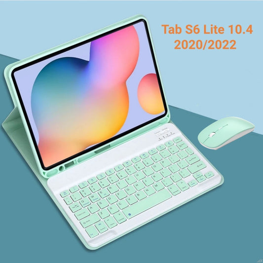 Capa de Teclado para Samsung Galaxy Tab S6 Lite 10.4 2020 2022 2024, Capa de Teclado para S9 FE 10.9 S7 S8 S9 11"A9 + Pl