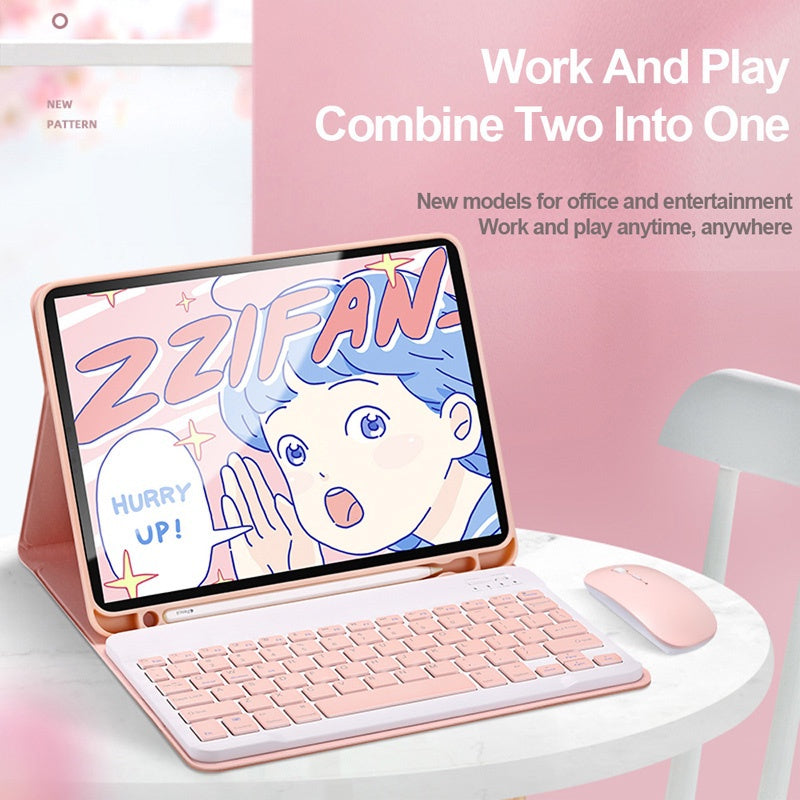Capa de teclado para Samsung Galaxy Tab A8 LTE 10.5 ''2022 SM-X200 SM-X205 X207, capa magnética destacável, teclado sem