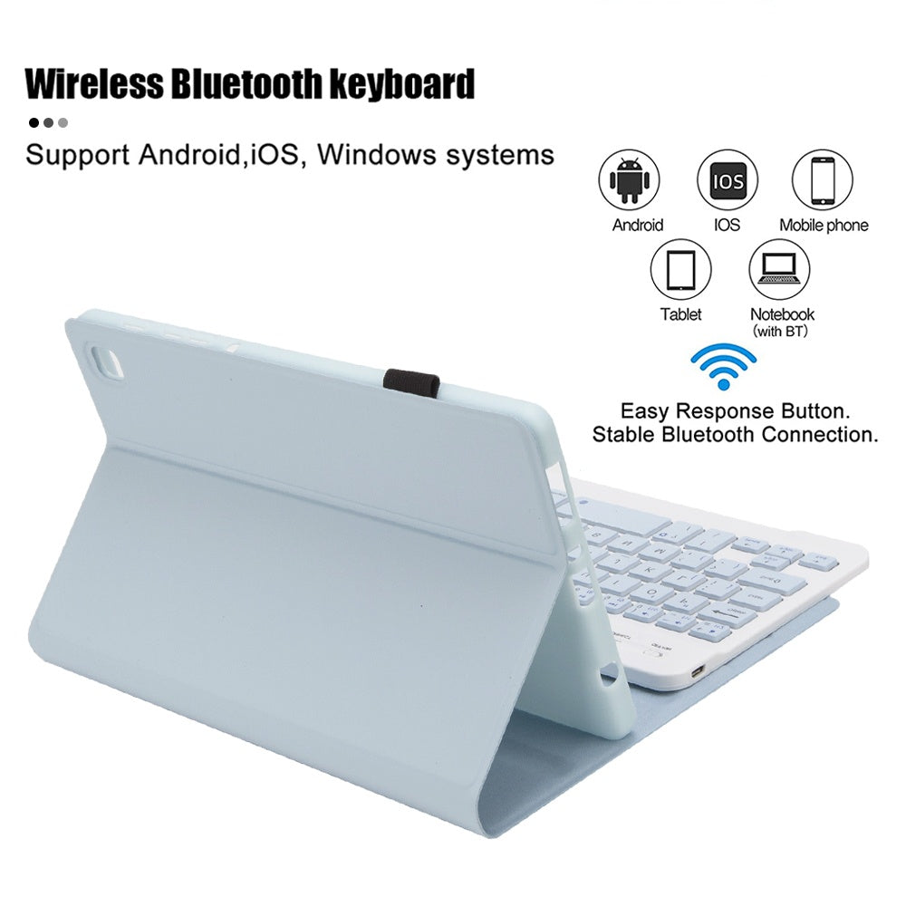 Capa de Teclado Sem Fio para Samsung Galaxy Tab A9 + Plus SM-X210/X216B/X218U Capa de Teclado Bluetooth Destacável Magné
