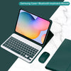 Teclado e Mouse Bluetooth Sem Fio para Samsung Galaxy Tab A7 8.7 T220 T225 2021 A7 10.4 T500 / T505 A8 10.5, capa magnét