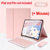 Capa Do Teclado Para iPad 9.7 10.2 5a 6a 7a 8a 9a Geração 10a 10.9‘’ Air 3 4 5 11 2024 Pro 11 mouse Sem Fio Bluetooth