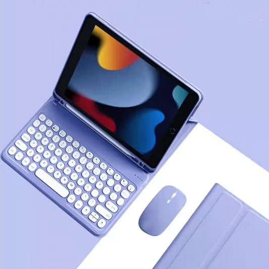 Capa de Couro com Teclado para iPad 9 10.2 7ª 8ª Air 4/5 10.9 iPad 10 2022 Capa de Teclado Bluetooth para iPad Pro 11 9.