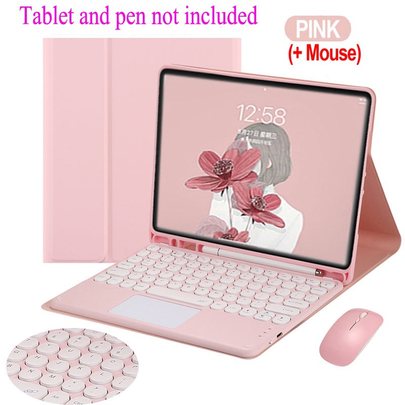 Capa Teclado com Touchpad para Samsung Galaxy Tab S6 Lite 10.4 2022 2024 SM-P613 P619 Teclado Sem Fio Bluetooth com Touc