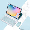 Capa de Teclado para Samsung Galaxy Tab S6 Lite 10.4 2020 2022 2024, Capa de Teclado para S9 FE 10.9 S7 S8 S9 11"A9 + Pl