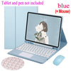 Capa Teclado com Touchpad para Samsung Galaxy Tab S6 Lite 10.4 2022 2024 SM-P613 P619 Teclado Sem Fio Bluetooth com Touc