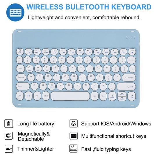 Para Samsung Galaxy Tab S9 FE 10.9 SM-X510 SM-X516B Teclado Bluetooth Sem Fio com Touchpad Capa Flip Caso de Mouse