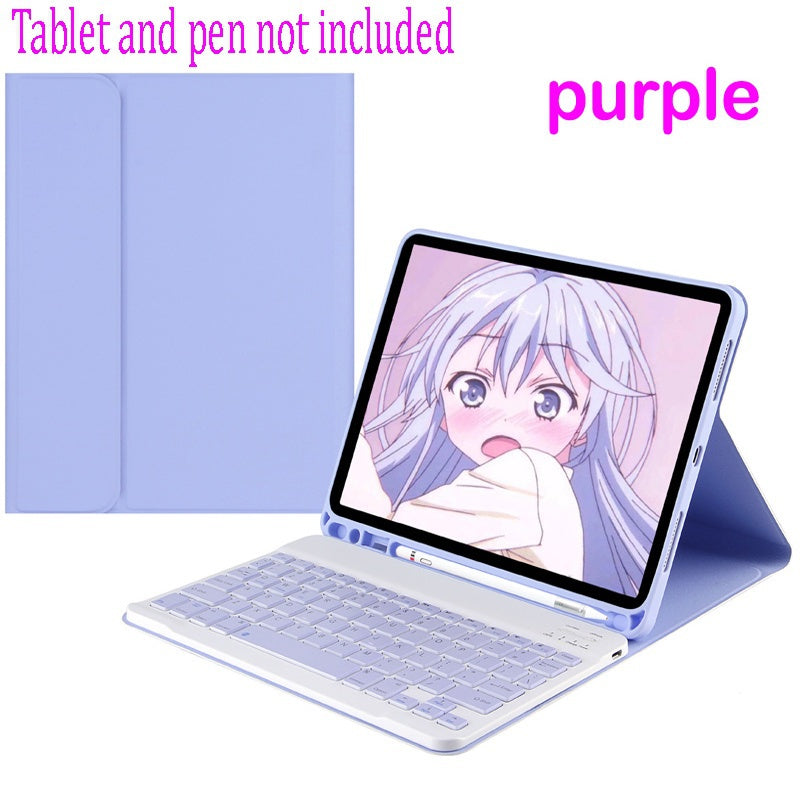 Capa com Teclado para iPad Mini 1 2 3 4 5 6 Teclado Bluetooth Sem Fio Destacável Magneticamente Capa de Couro Slim com S