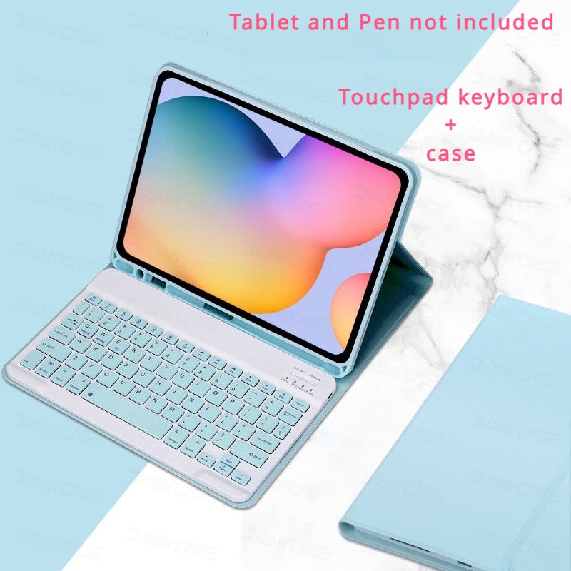 Capa de Teclado para Samsung Galaxy Tab A7 10.4 Sm-T500 T505 A8 10.5 SM-X200 / X205/ X207 A9 + Plus 11 polegadas Capa de
