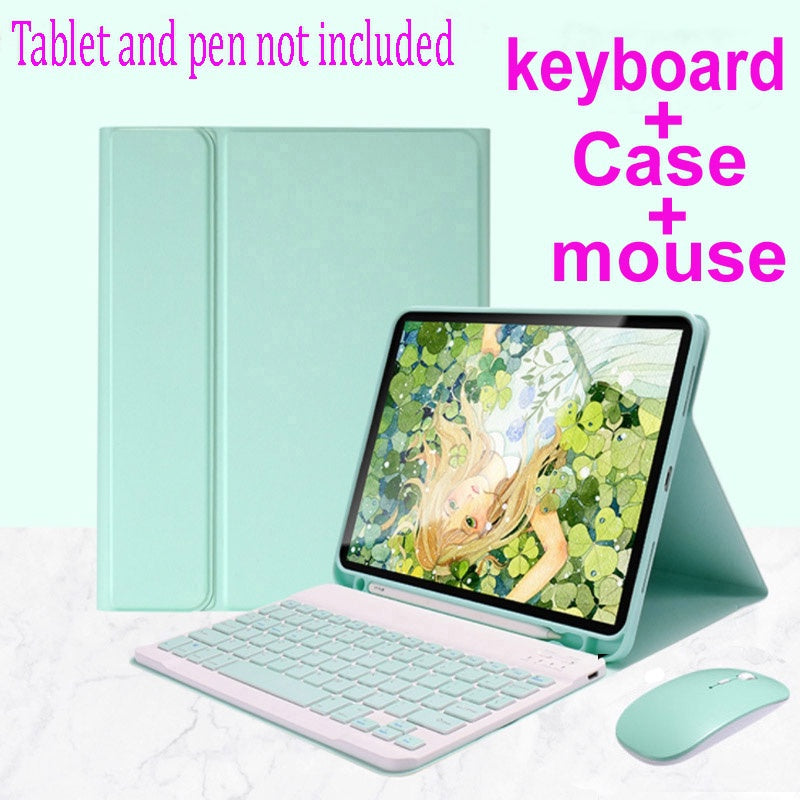 Capa de teclado Galaxy Tab A8 para Samsung Galaxy Tab A8 LTE 10.5 ''2022 SM-X200 SM-X205 A9 Plus 11 S9 FE 10.9 sem fio B