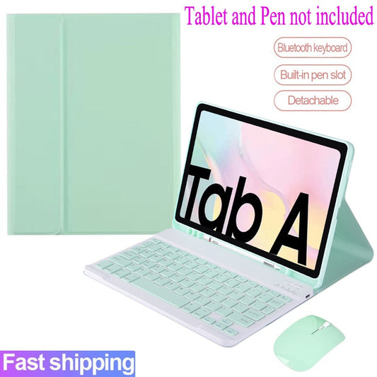 Capa de Teclado para Samsung Galaxy Tab S6 Lite 10.4 A7 A8 S7 S8 S7 FE S7 Plus S8 Plus Capa Magnética Sem Fio Bluetooth