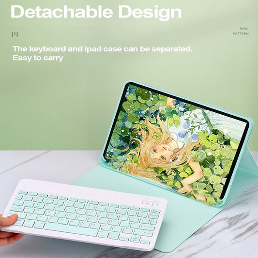 Teclado para Samsung Galaxy Tab A9 8.7 ''SM-X110/-x115 Capa de Teclado e Mouse Sem Fio Bluetooth Removível Magnético par