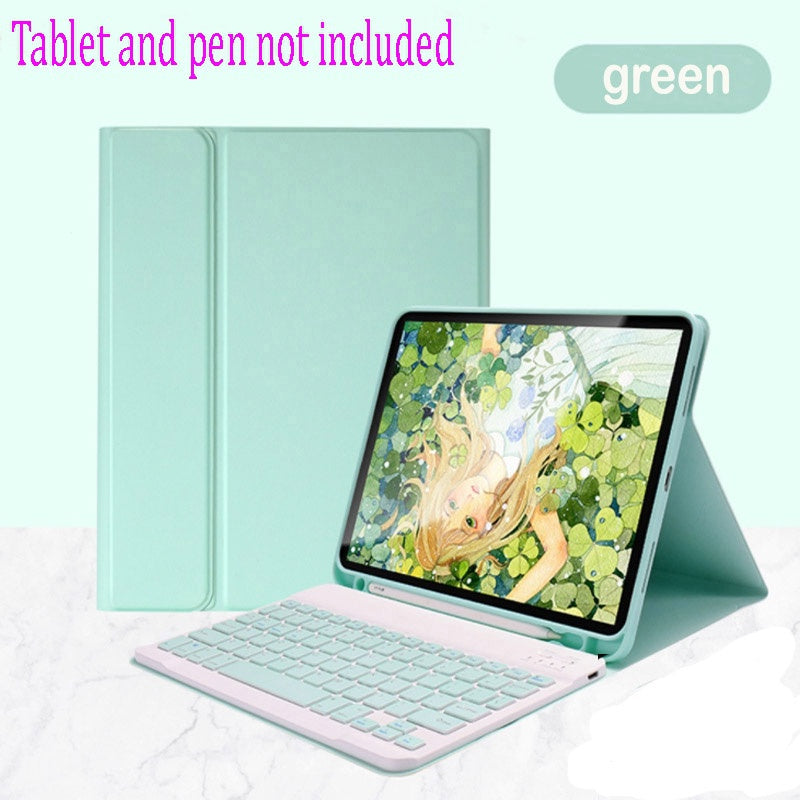 Capa com Teclado para iPad Mini 1 2 3 4 5 6 Teclado Bluetooth Sem Fio Destacável Magneticamente Capa de Couro Slim com S