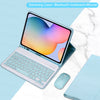 Capa de Teclado para Samsung Galaxy Tab A7 10.4 Sm-T500 T505 A8 10.5 SM-X200 / X205/ X207 A9 + Plus 11 polegadas Capa de