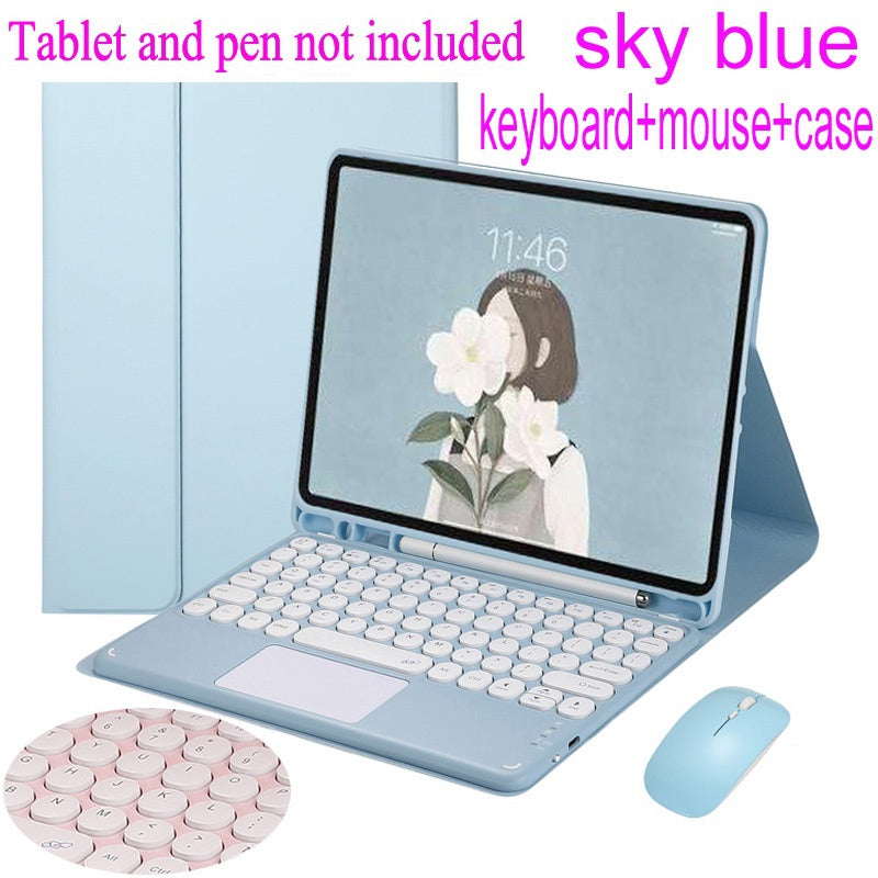Capa com Teclado Touchpad para Samsung Galaxy Tab A7 10.4 SM-T500 SM-505 A8 10.5 A9 + Plus 11, Teclado Bluetooth com Tou