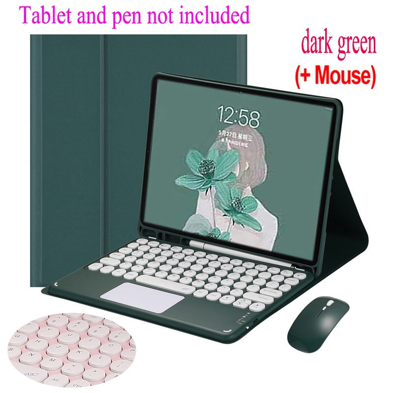 Capa com Teclado Touchpad para Samsung Galaxy Tab A7 10.4 SM-T500 SM-505 A8 10.5 A9 + Plus 11, Teclado Bluetooth com Tou
