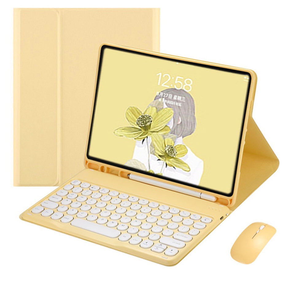 Capa de Couro com Teclado para iPad 9 10.2 7ª 8ª Air 4/5 10.9 iPad 10 2022 Capa de Teclado Bluetooth para iPad Pro 11 9.