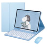 Capa de Couro com Teclado para iPad 9 10.2 7ª 8ª Air 4/5 10.9 iPad 10 2022 Capa de Teclado Bluetooth para iPad Pro 11 9.