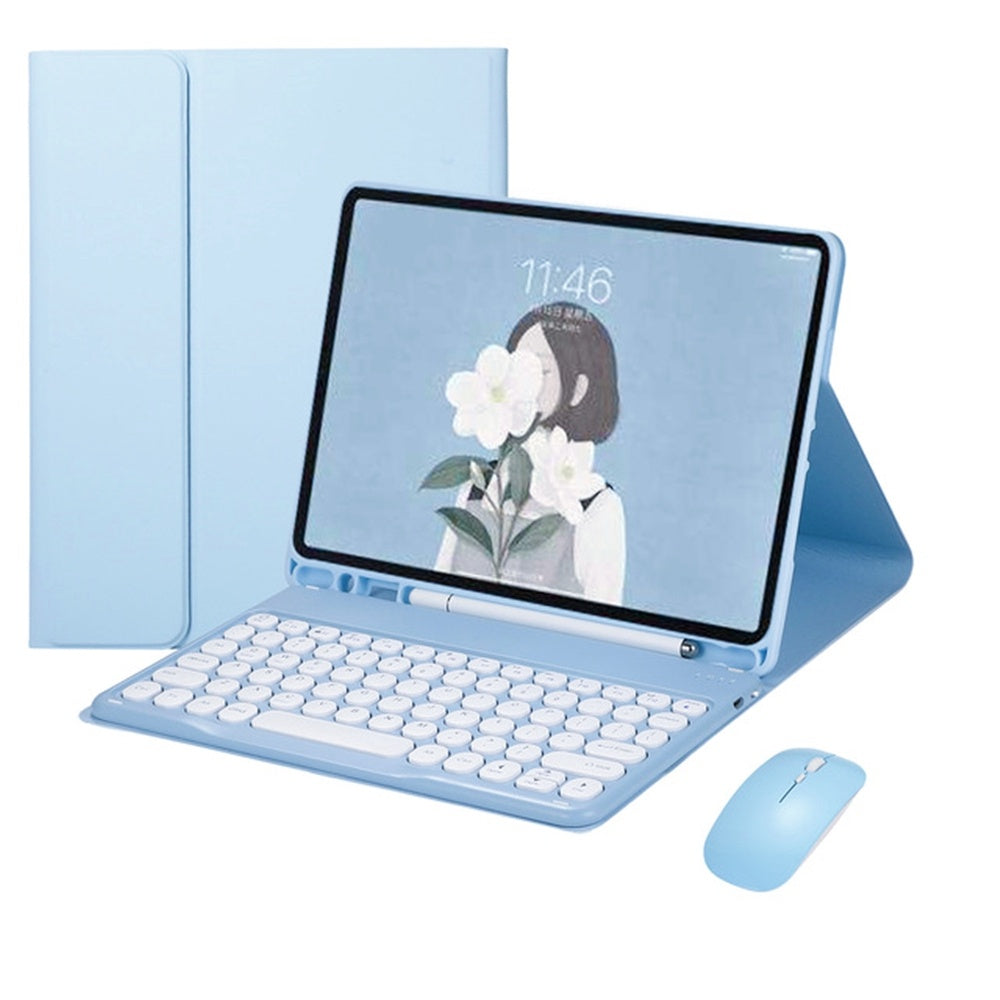 Capa de Couro com Teclado para iPad 9 10.2 7ª 8ª Air 4/5 10.9 iPad 10 2022 Capa de Teclado Bluetooth para iPad Pro 11 9.