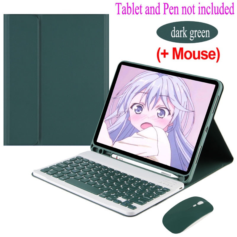 Caso Galaxy Tab S7 FE Com Teclado Para Samsung Galaxy Tab S7 FE 12.4 2021 SM-733 SM-736 Sem Fio Teclado Bluetooth Mouse