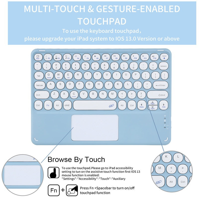 Capa de teclado para Samsung Galaxy Tab A8 10.5 2022 SM-X200 SM-X205 A7 10.4 ''SM-T500/T505 A9 + Plus 11, magnética, des