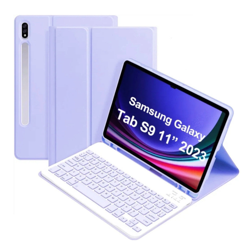 Capa para Samsung Galaxy Tab S9 S8 S7 11 "S9 FE 10.9 magnética destacável sem fio Bluetooth tampa do mouse teclado Carca