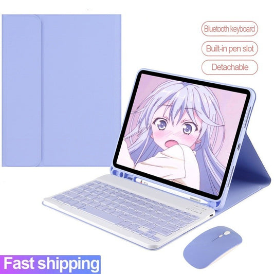 Capa de teclado magnético destacável para Samsung Galaxy Tab A9 + Plus 11'' SM-X210 SM-X216, capa de teclado e mouse sem