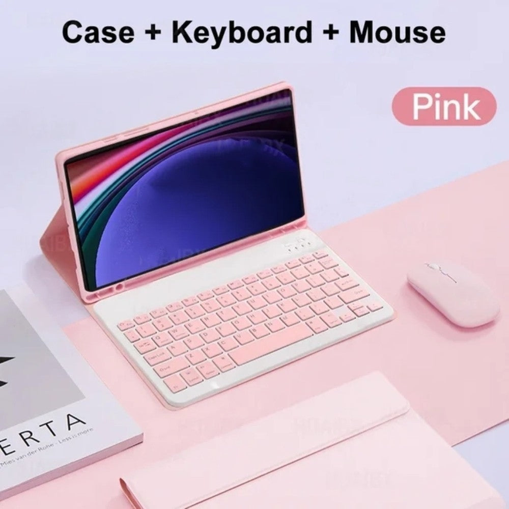 Capa para Samsung Galaxy Tab S9 S8 S7 11 "S9 FE 10.9 magnética destacável sem fio Bluetooth tampa do mouse teclado Carca