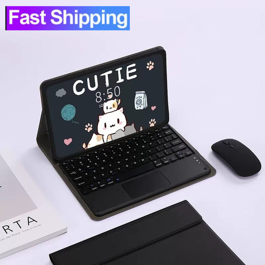 Capa de Teclado com Touchpad para Redmi Pad SE 11 Polegadas 2023 10.61 Polegadas 2022 para Xiaomi Pad 6/6 Pro 11 Polegad