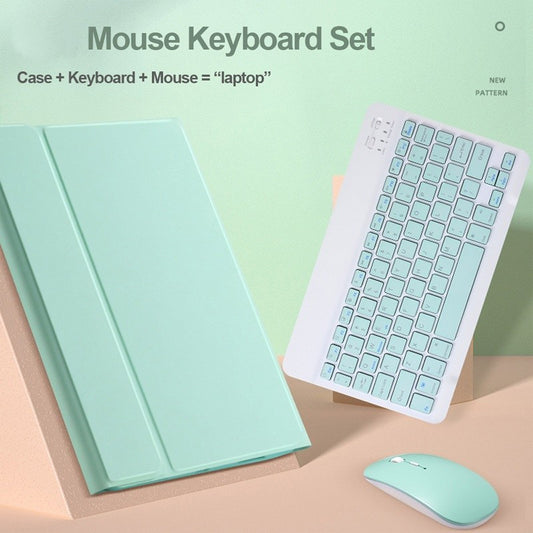 Capa de teclado e mouse sem fio Bluetooth para tablet Samsung Galaxy Tab A7 10.4'' SM-T500 / T505 A8 10.5'' SM-X200/X205