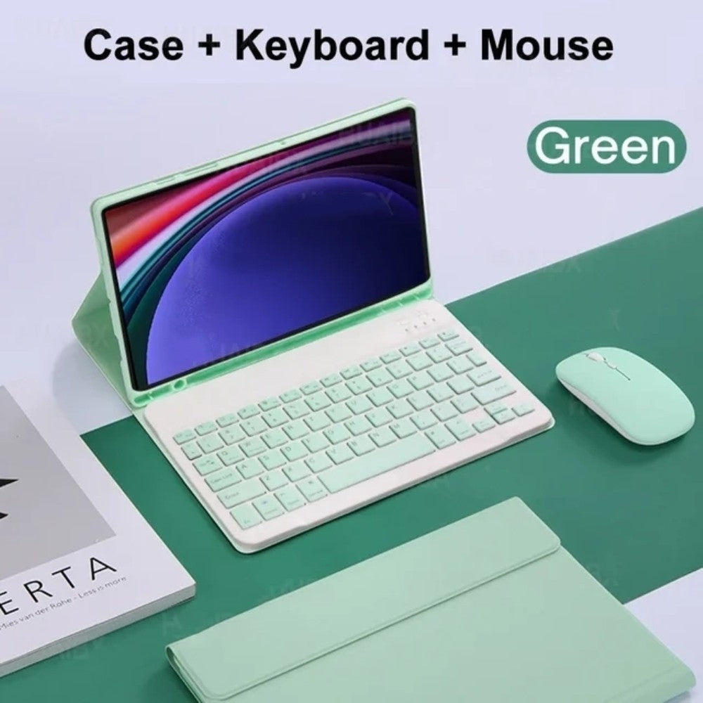 Capa para Samsung Galaxy Tab S9 S8 S7 11 "S9 FE 10.9 magnética destacável sem fio Bluetooth tampa do mouse teclado Carca