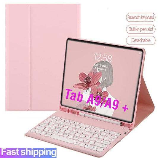 Capa de teclado para Samsung Galaxy Tab A9 Plus 11 ''SM-X210/X216 A9 8.7'' SM-X110/X115, capa magnética destacável sem f