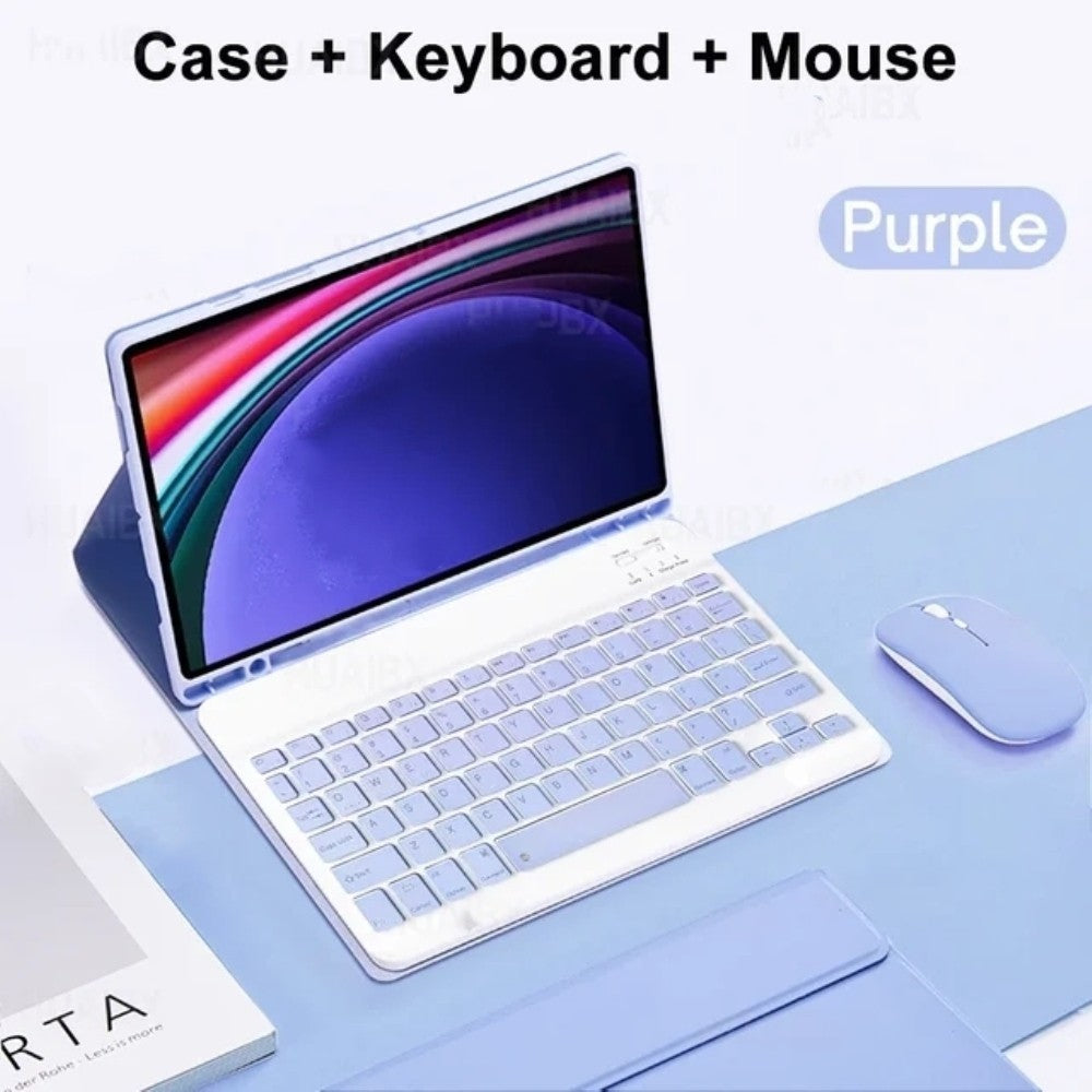Capa para Samsung Galaxy Tab S9 S8 S7 11 "S9 FE 10.9 magnética destacável sem fio Bluetooth tampa do mouse teclado Carca