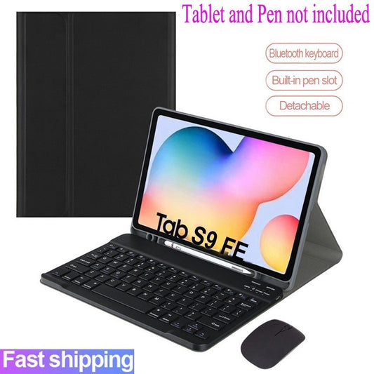 Capa S9 FE com teclado para Samsung Galaxy Tab S9 FE SM-X510 X516B 11'' Capa magnética sem fio Bluetooth teclado mouse c
