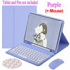 Capa de teclado e mouse sem fio Bluetooth para tablet Samsung Galaxy Tab A7 10.4'' SM-T500 / T505 A8 10.5'' SM-X200/X205