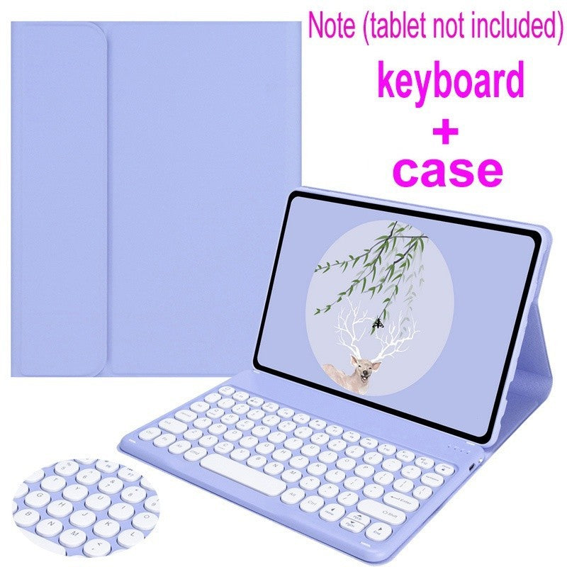 Capinha Para Xiaomi Red mi Pad 10.61 "2022 xiaomi Redmi Pad SE 11'' 2023 botão redondo Teclado Bluetooth Sem Fio Mouse C