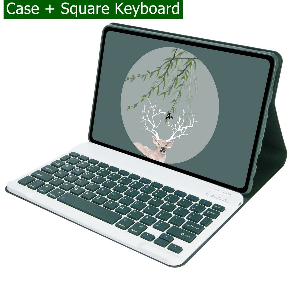 Capa Com Teclado Touchpad Para Xiaomi Redmi Pad SE 11 Polegadas 2023 Sem Fio Bluetooth Mouse De Couro Magnético