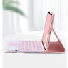 Capa Com Teclado Para Xiaomi Redmi Pad SE 4G 8.7 Polegadas 2024 Sem Fio Bluetooth Mouse Suporte De Couro Magnético