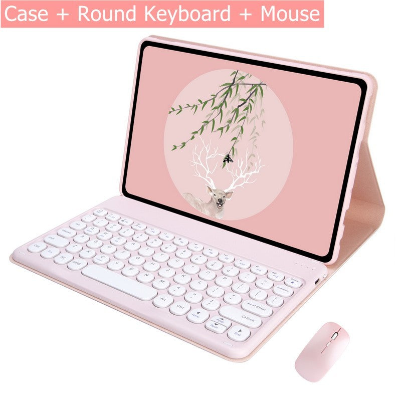 Capa Com Teclado Touchpad Para Xiaomi Redmi Pad SE 11 Polegadas 2023 Sem Fio Bluetooth Mouse De Couro Magnético