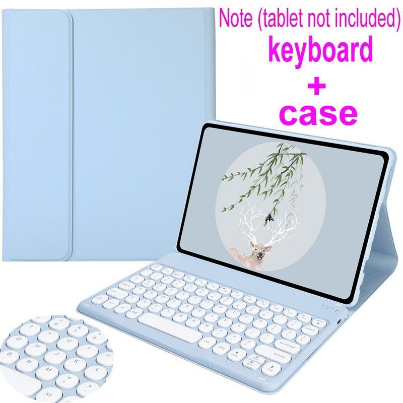 Capinha Para Xiaomi Red mi Pad 10.61 "2022 xiaomi Redmi Pad SE 11'' 2023 botão redondo Teclado Bluetooth Sem Fio Mouse C