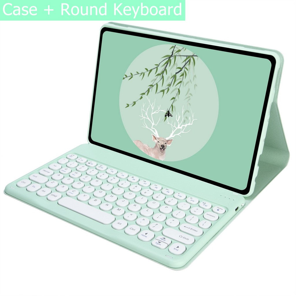 Capa Com Teclado Touchpad Para Xiaomi Redmi Pad SE 11 Polegadas 2023 Sem Fio Bluetooth Mouse De Couro Magnético